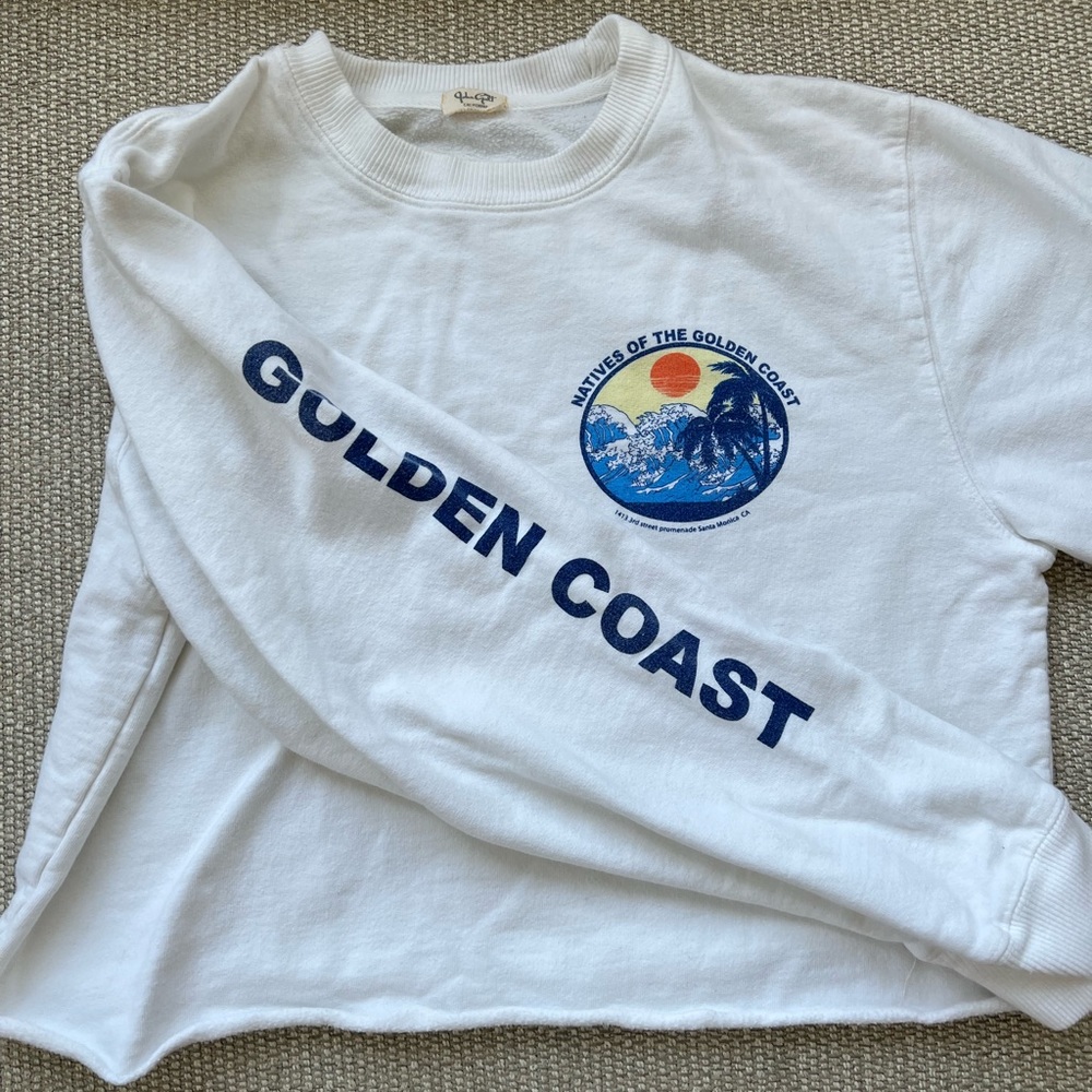 Brandy Melville cropped crew neck sweatshirt